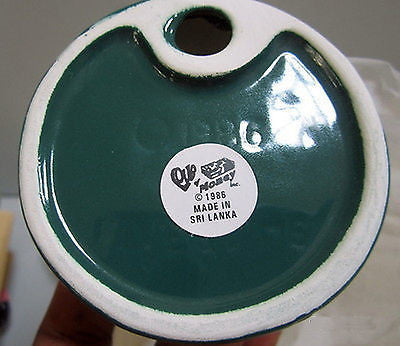 Flamingo Huge Standing Candlestick -  Ceramic  9" tall single