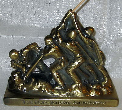 USMC WWII Iwo Jima Monument Statue Brass Metal Very heavy USA made