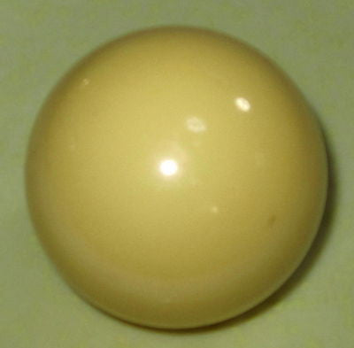Bakelite Catalin Huge Polished  Beige Off White 2.25" Ball Bead Katalin