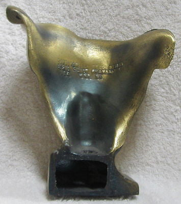 Frankart Art Deco Nymph Face Table Lamp Body an Antique Brass Finish, All metAL