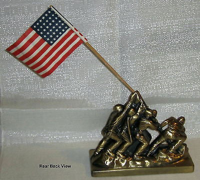 USMC WWII Iwo Jima Monument Statue Brass Metal Very heavy USA made