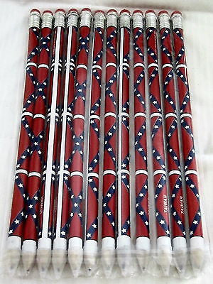 Confederate Civil War jumbo long pencils set of 12 pencils for one price