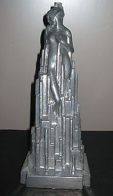 Frankart spirit of modernism art deco lamp base not painted and all metal USA