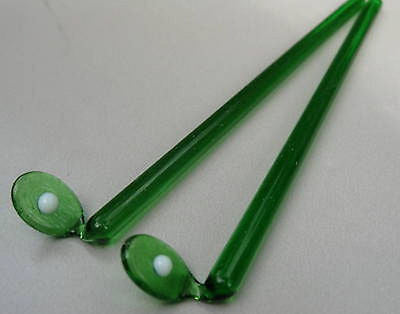 (4 PCs) Golf Club + Ball Crystal Glass . Set of 4 Swizzle Sticks, Drink stirreRS