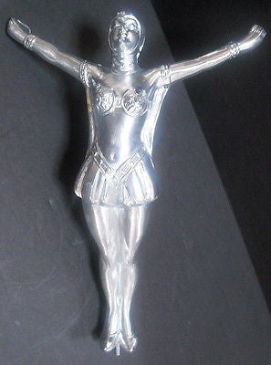 Frankart Style Huge 20's Flapper Art Deco Aluminum Metal Lamp Base 11 inch tall