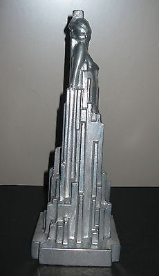 Frankart spirit of modernism art deco lamp base not painted and all metal USA