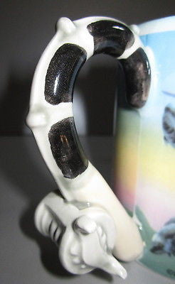 Sailfish BillFish Marlin  Rod and Reel Coffee Mug Cup c1991 Ceramic