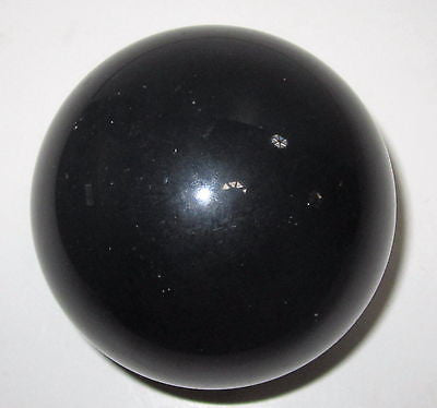 Bakelite Catalin ball 1.98" solid black, polished
