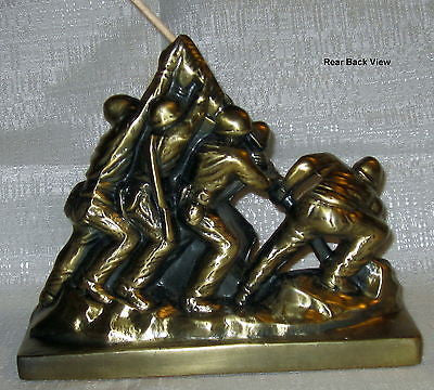 USMC WWII Iwo Jima Monument Statue Brass Metal Very heavy USA made