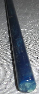 Bakelite Catalin Rod Mottled-Marbled Blue 7/16"  x  9-3/8"  30 Grams Katalin