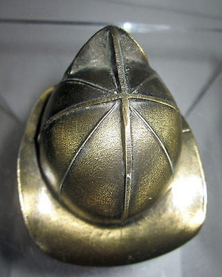 Fire Fighter's Helmet Hat Bottleopener Made in the USA BRASS metal