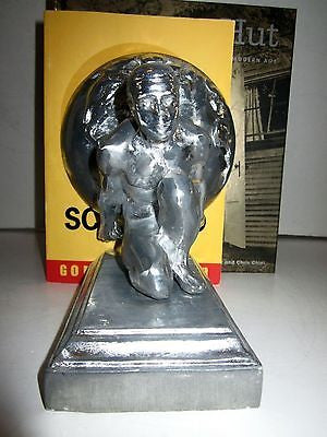 Frankart Style Atlas Male Bookends Art Deco Heavy Polished Aluminum GAY IntereST