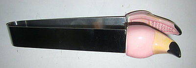 Flamingo Ice or Orderve or Cheese  Tongs  Old JAPAN l-7-1/2" taLL