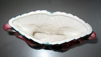 Flamingo  a double flamingo vase old ceramic  5" tall