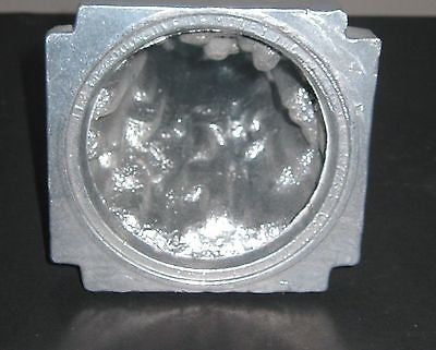 Frankart spirit of modernism art deco lamp base all metal a defect hole in front