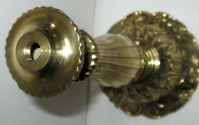 Art Nouveau solid brass standing table lamp base  8" tall