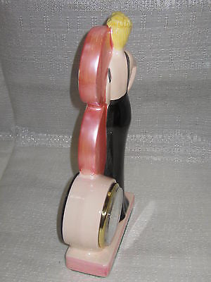 Marilyn Monroe Mae West Bette Grable Ceramic table Clock Quartz Alarm Japanese