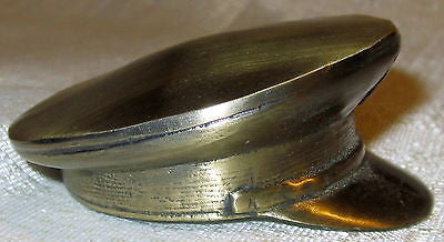 US Army full dress hat bottle opener made in the USA antique brass metal