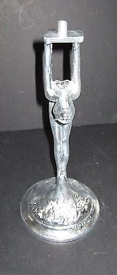 Frankart Art Deco Standing Lamp Base with Up Stretched Arms,un-finished aluminUM