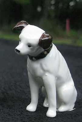 Nipper Victor Edison dog ceramic 2-1/2" ceramic figurine nos new old stock