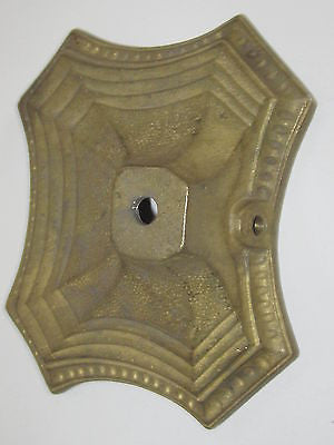 Art Deco Moderne Solid Brass Student Lamp Base