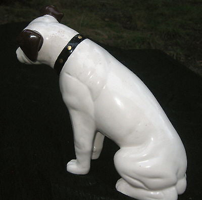 Nipper Victor Edison dog Ceramic 6" figurine ceramic NOS old stock phonograph