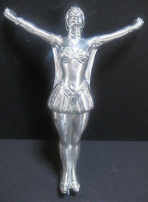 Frankart Style Huge 20's Flapper Art Deco Aluminum Metal Lamp Base 11 inch tall