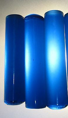 Bakelite Catalin rods prystal blue 3/4" dia 3-1/4" long 30 grams Katalin USA