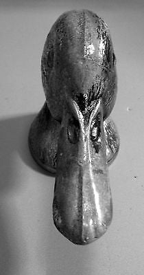 Duck Mallard bird head bottle opener pewter finish metal USA