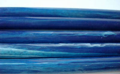 Bakelite Catalin rod 7/16" by 4-1/2" mottled marbled blue sold each Katalin USA
