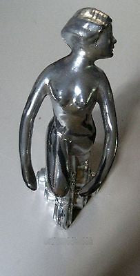 FRANKART style art deco nymph with her arms out aluminum metal casting made USA