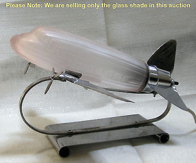 DC-3 Airplane Lamp Replacement Globe,for 1930'S Model Art Deco Shade PINK glaSS