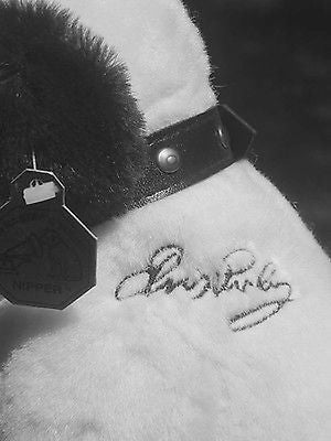 Nipper Victor Edison Dog 12" Plush RCA NOS "ELVIS PRESLEY" Logo EmbroiderED