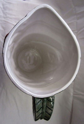 Flamingo large drink pitcher jug tumbler canister ceramic 8-1/2 " tall