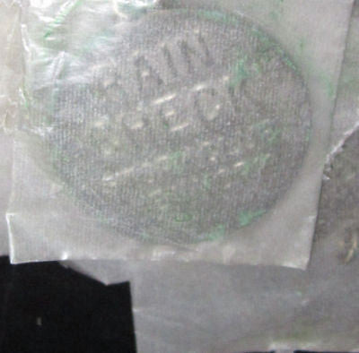 Stork club night club rain check token pendant NYC chrome metal has pitting