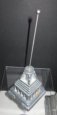 EMPIRE STATE BUILDING Lamp NYC ~ Huge! 19" Tall Art Deco Polished  Aluminum USA