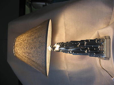 Frankart spirit of modernism art deco lamp base not painted and all metal USA