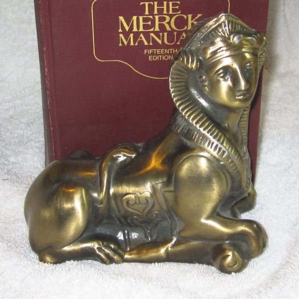 Egyptian Sphinx brass statue