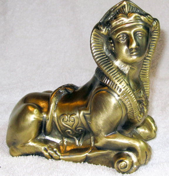 Egyptian Sphinx brass statue