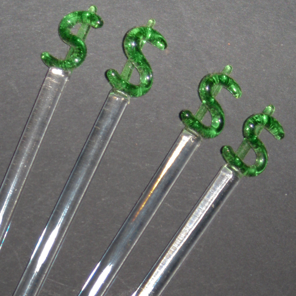 Rifle lead crystal cocktail stirrers (4 pc)