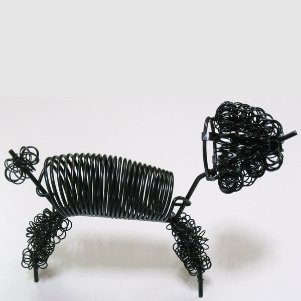 Eames-style Poodle Letter Sorter in black enamel