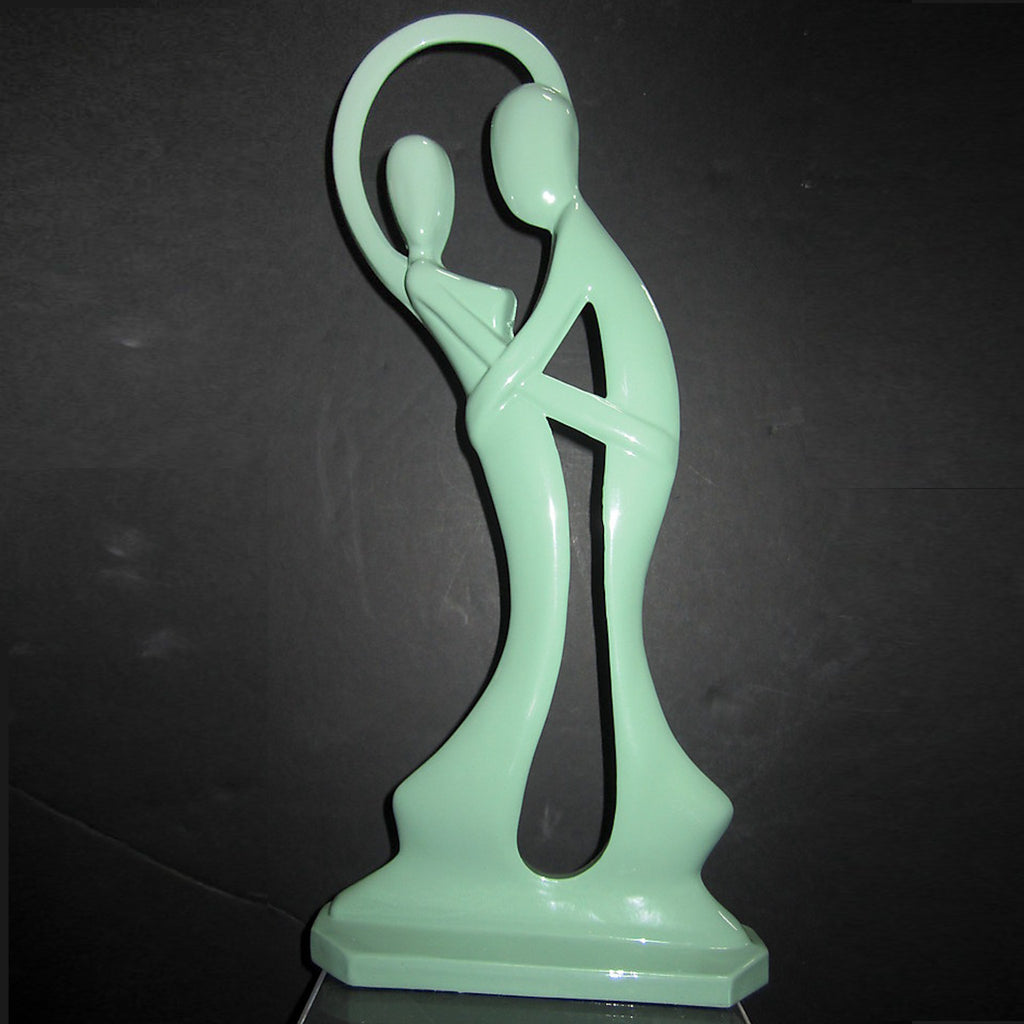 Art Deco Dancing Couple Statue, greenie