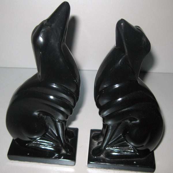 Frankart Greyhound Bookends, black (pair)