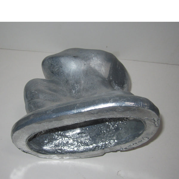 Frankart Art Deco Nymph Bust bookends, unpolished aluminum (pair)