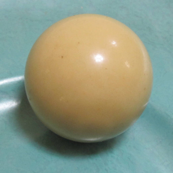 Bakelite Catalin ball 2.25" beige, polished--huge!