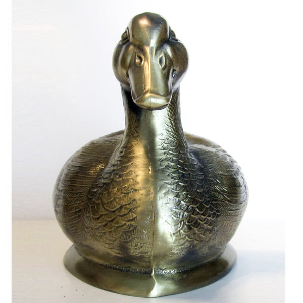 Brass duck bookends (pair)