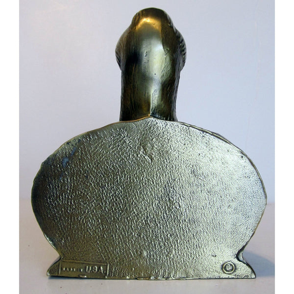 Brass duck bookends (pair)