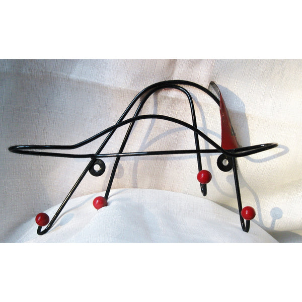 1970s retro Firefighter Helmet coat or hat rack