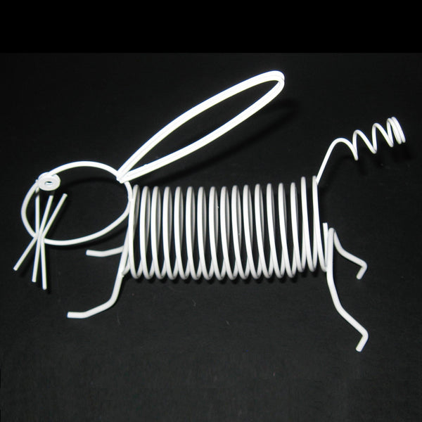 Rabbit Letter Holder in white