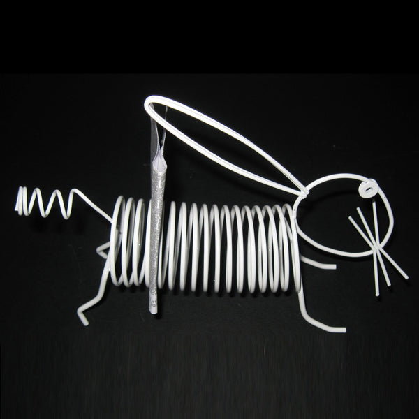 Rabbit Letter Holder in white